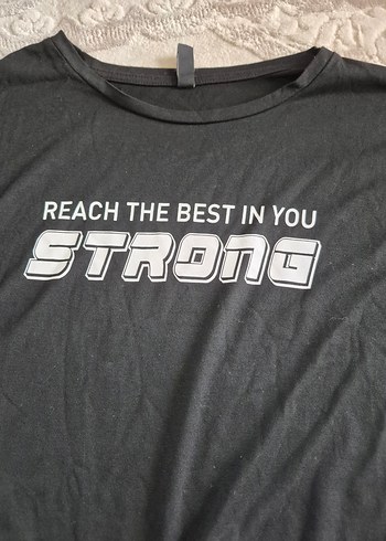 Siyah Baskılı Kısa Kollu Crop Tişört - Görsel 3