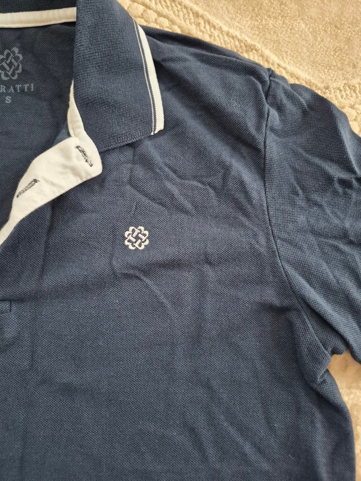 Düğmeli Lacivert Erkek Polo Tişört - Görsel 3