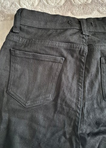 Kadın Siyah Normal Boy Denim Pantolon - Görsel 6