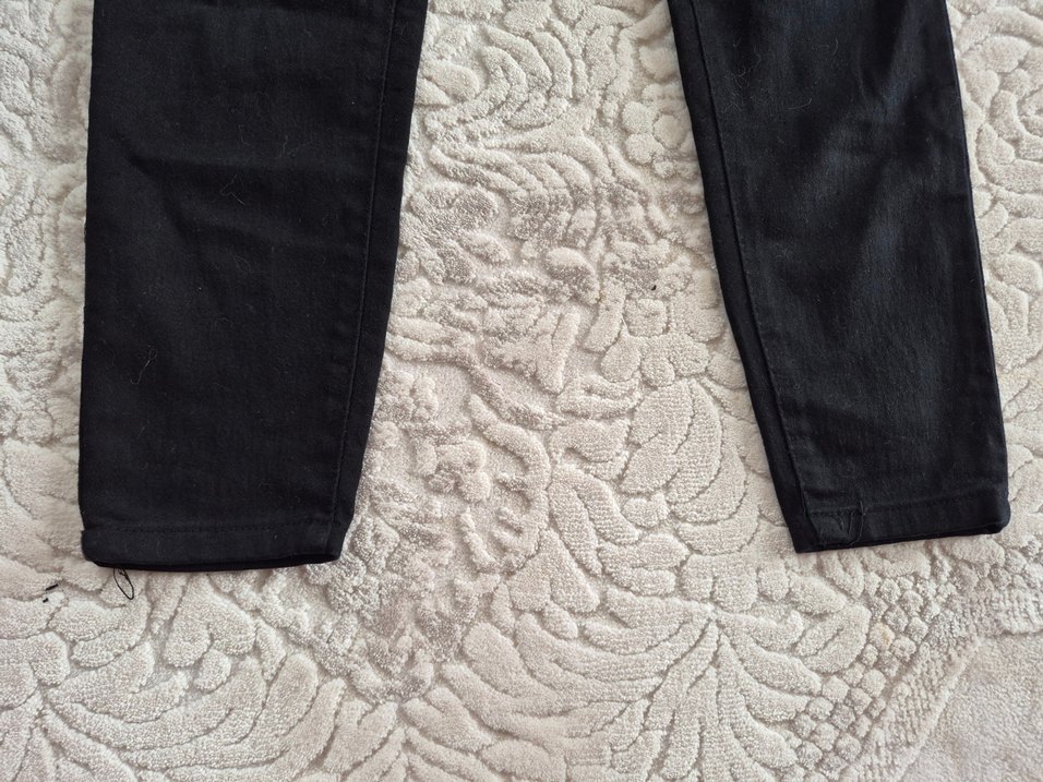 Kadın Siyah Normal Boy Denim Pantolon - Görsel 4