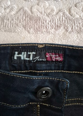 Kadın Lacivert Kemerli Bol Kesim Jean - Görsel 3