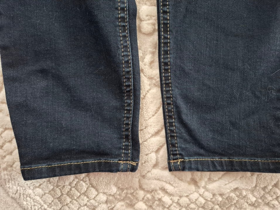 Kadın Lacivert Kemerli Bol Kesim Jean - Görsel 5