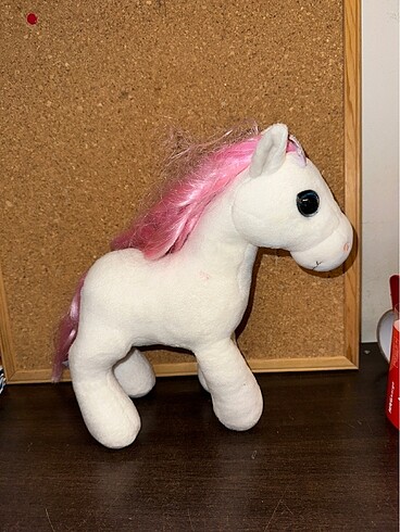 Beden Beyaz Unicorn Peluş At