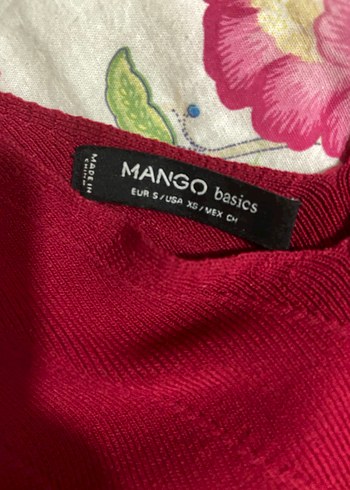 Bordo V Yakalı Uzun Kollu mini Kadın Elbise - Görsel 4