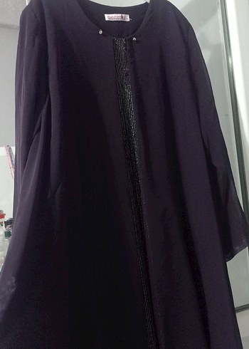Abiye Mor Uzun Kollu Salaş Gotik Elbise