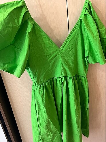 xl Beden yeşil Renk Şık elbise