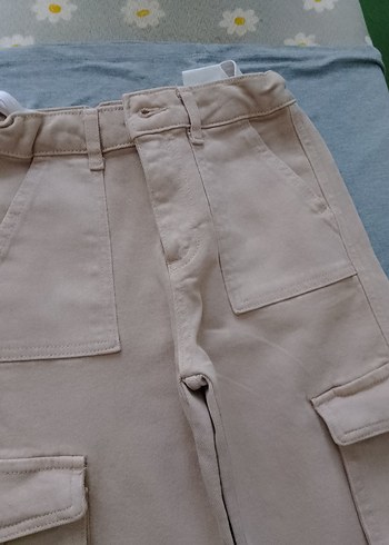 Koton Bej Rahat Kesim Çocuk kot Pantolon