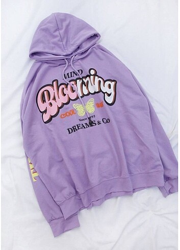 Lila bershka benzer model sweatshirt 