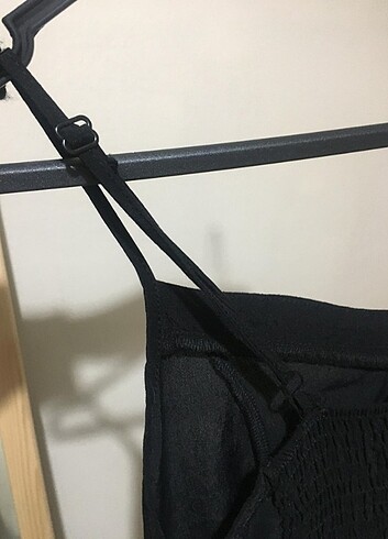 xs Beden siyah Renk Lcw askılı kısa siyah elbise