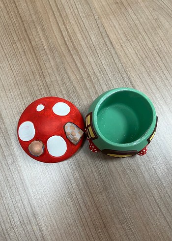 Renkli Kırmızı Mantar Figürlü Biblo - Görsel 2