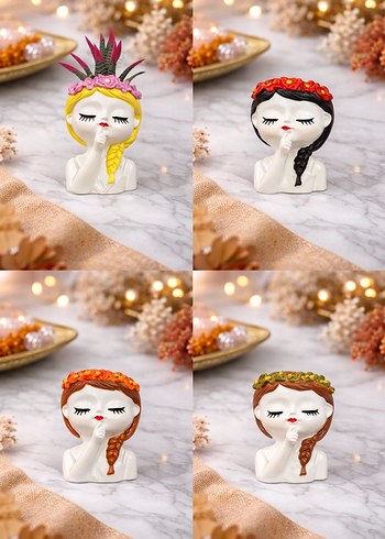 Renkli kız biblo - Görsel 2