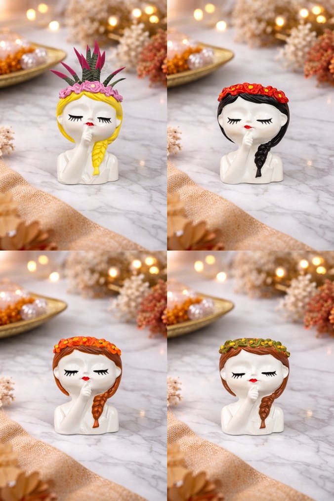 Renkli kız biblo - Görsel 2