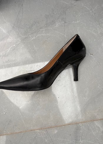 DERIMOD Siyah Stiletto Kadın Ayakkabı 3 kere giyildi - Görsel 3