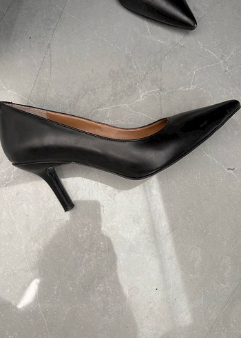 DERIMOD Siyah Stiletto Kadın Ayakkabı 3 kere giyildi - Görsel 2