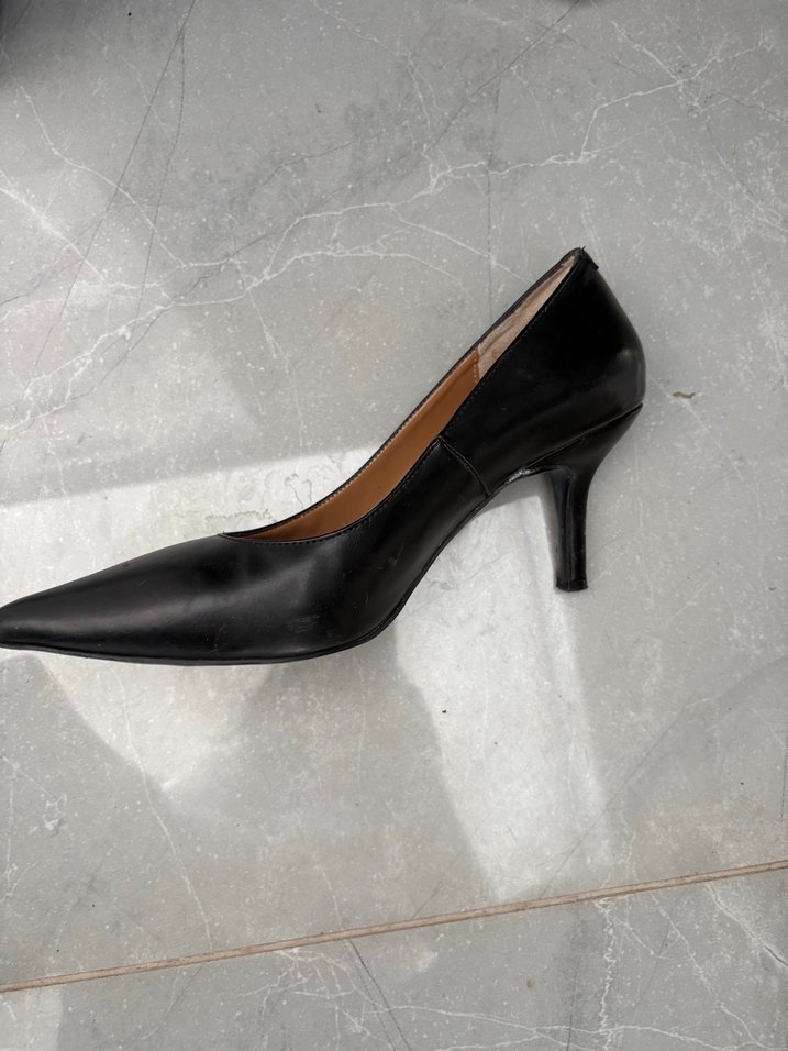 DERIMOD Siyah Stiletto Kadın Ayakkabı 3 kere giyildi - Görsel 3