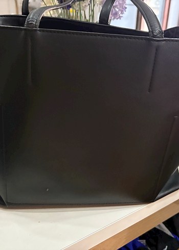 Kalvin Klein Siyah Deri Kadın Çanta - Görsel 3