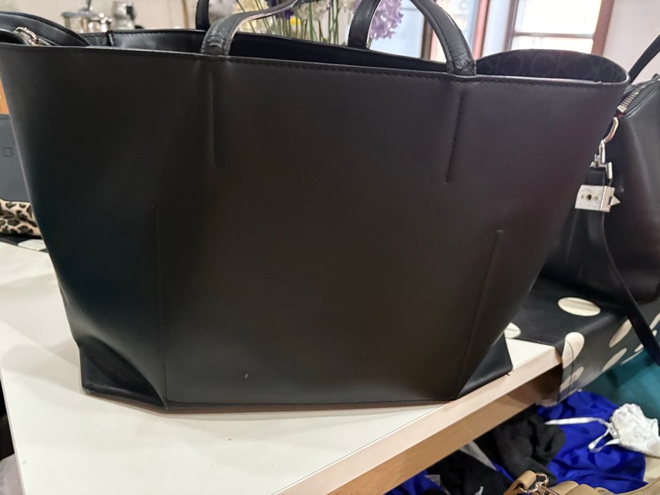 Kalvin Klein Siyah Deri Kadın Çanta - Görsel 3