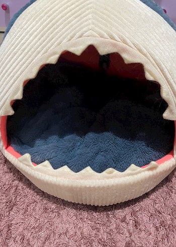 Mavi Köpek Balığı Kedi Yatağı - Görsel 3