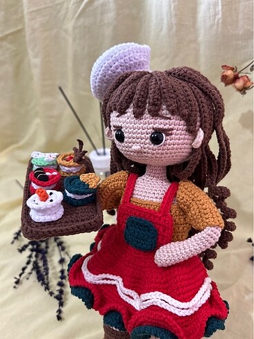 Amigurumi aşçı bebek