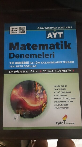 AYT MATEMATİK AYDIN BRANŞ DENEME