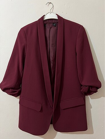 Kol Büzgülü Blazer Ceket