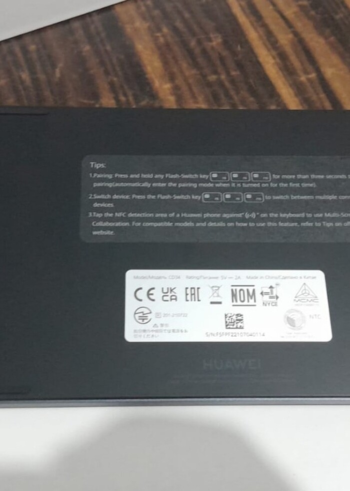 HUAWEI Kablosuz Slim Klavye - Gri
 - Görsel 3