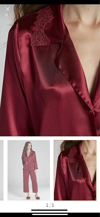 Pierre Cardin Pierre cardin saten pijama takımı