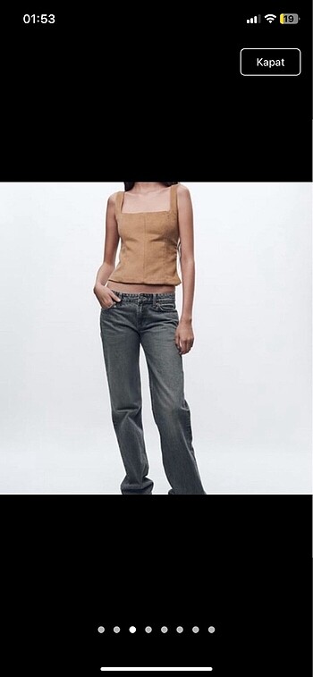 s Beden Zara korse top