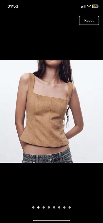 s Beden Zara korse top