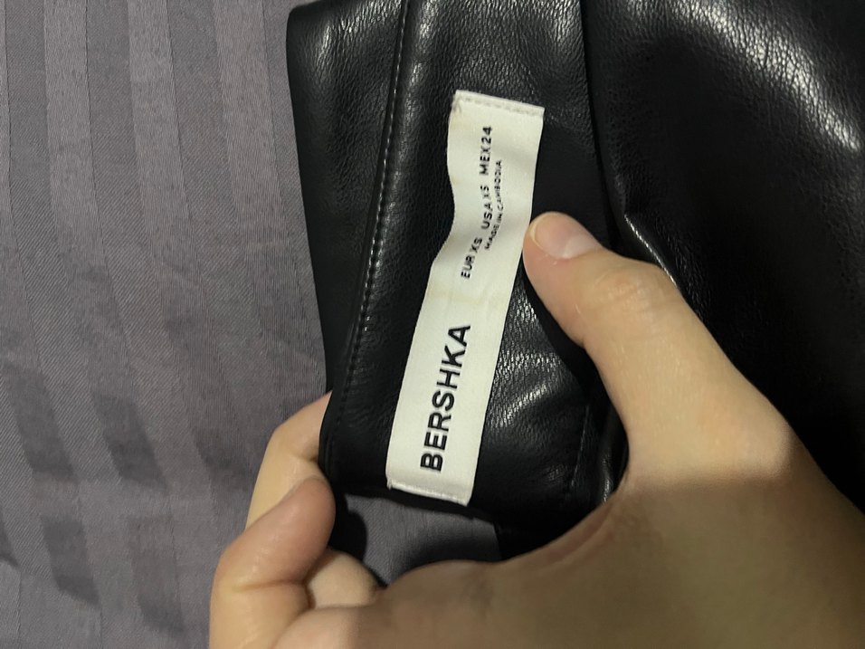 Siyah Deri Fermuarlı Pantolon - Görsel 3