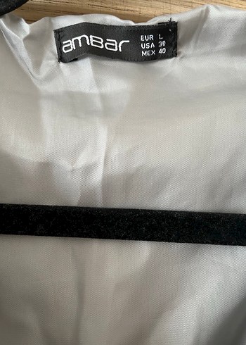 Düğmeli Gri Keten Kadın Yelek - Görsel 3