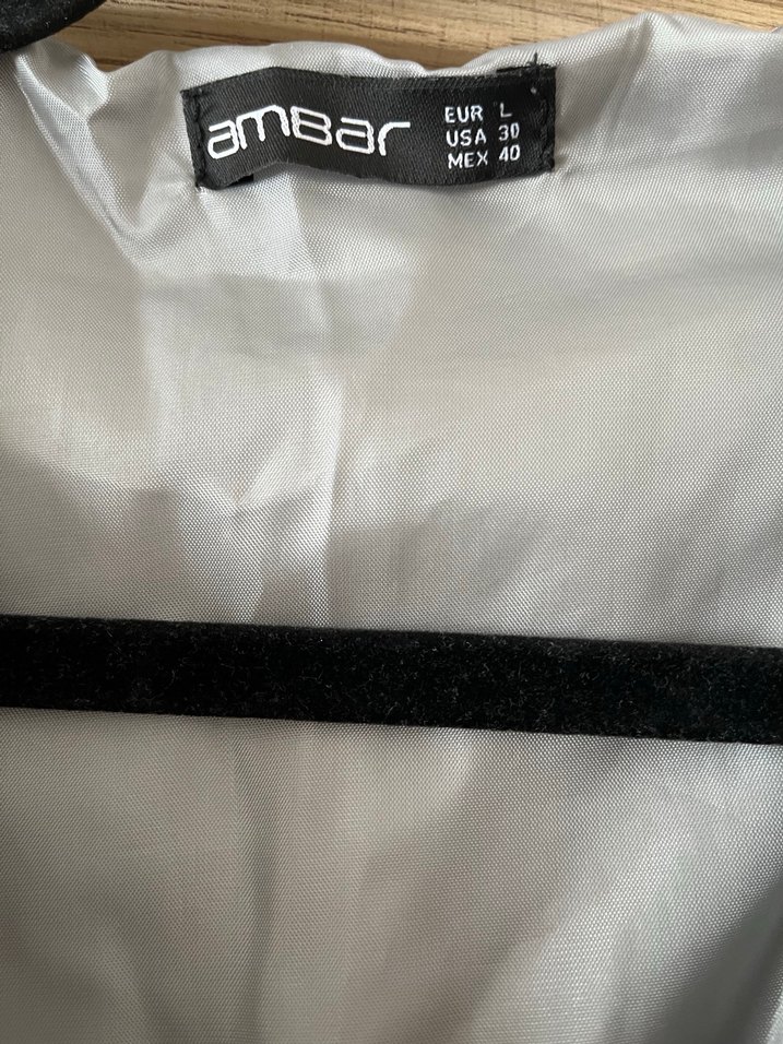 Düğmeli Gri Keten Kadın Yelek - Görsel 3