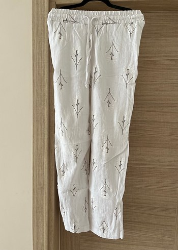 Nakışlı Beyaz Uzun takım - Görsel 2