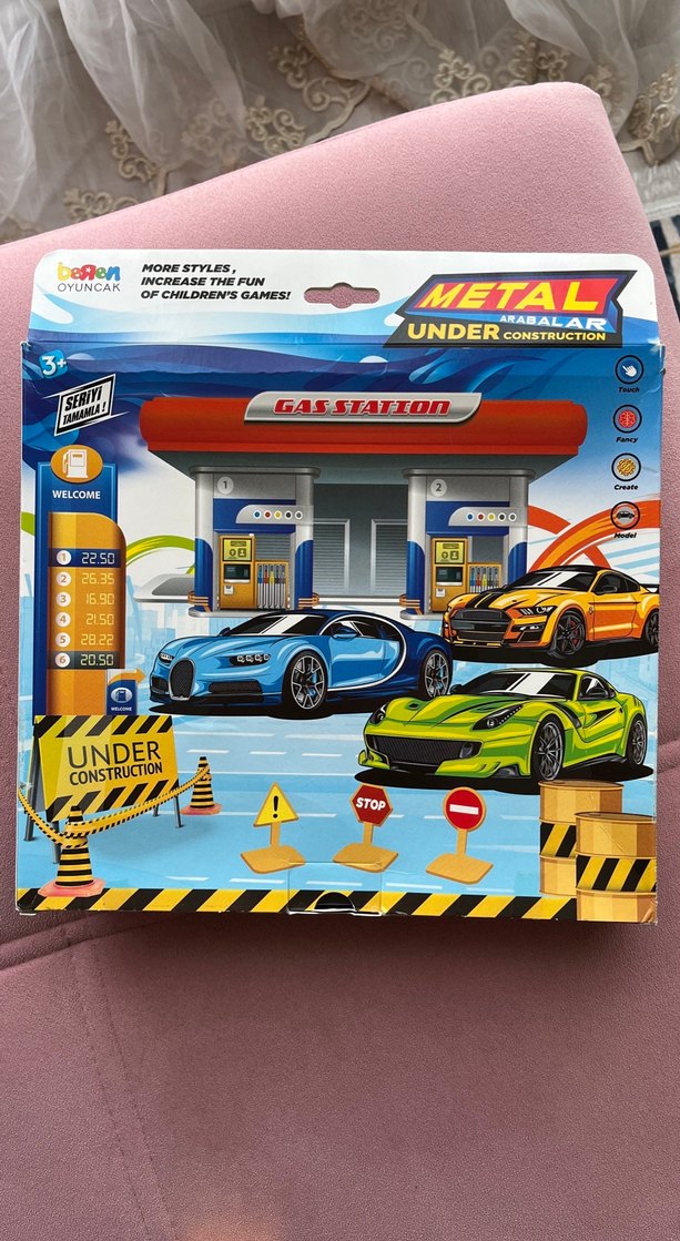 Metal Renkli Oyuncak Araba Seti - Görsel 2