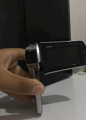 Gri Beyaz Taşınabilir Video Kamera
