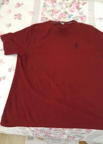 U.S Polo Assn. Bordo Erkek Kısa Kollu Tişört