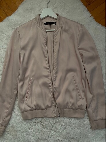 Açık pembe bomber ceket