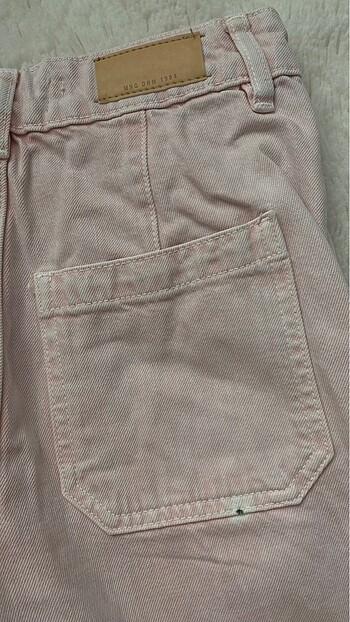 xs Beden Pembe kot pantalon