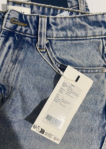 s Beden Kadın Mavi Denim Mini Şort Rahat Kesim