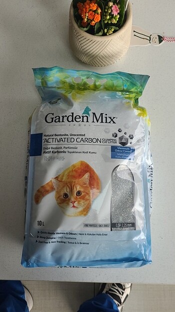 Kedi kumu aktif karbonlu 10 lt