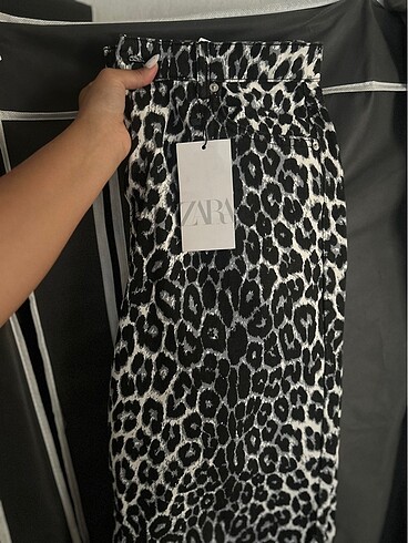 40 Beden Leopar desen pantolon