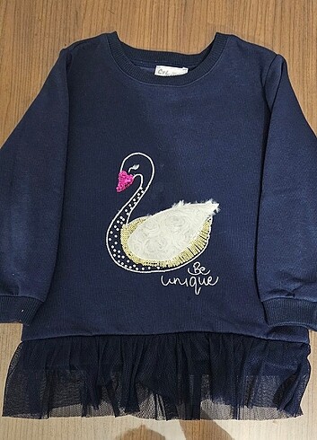 4 Yaş Beden kız çocuk tütülü sweetshirt