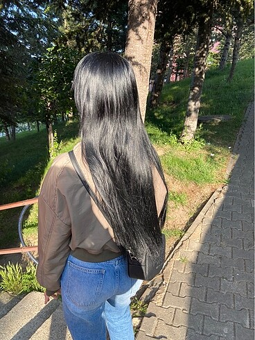  Beden siyah Renk 3PARÇA ÇIT ÇIT TAKMA SAÇ