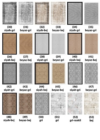 Modern Klasik dijital baskılı süngerli halı ve yolluklar - Görsel 3