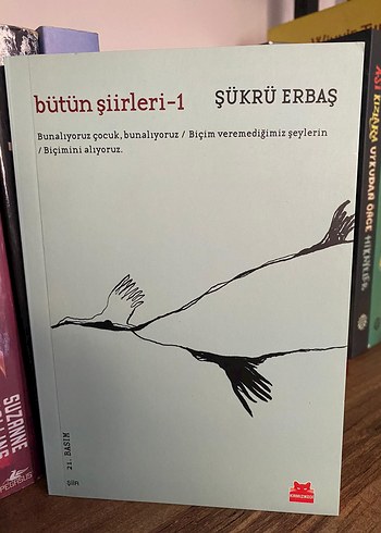 Kuş Uçar Kanat Ağlar - Şükrü Erbaş 12 Adet seri şiir kitapları