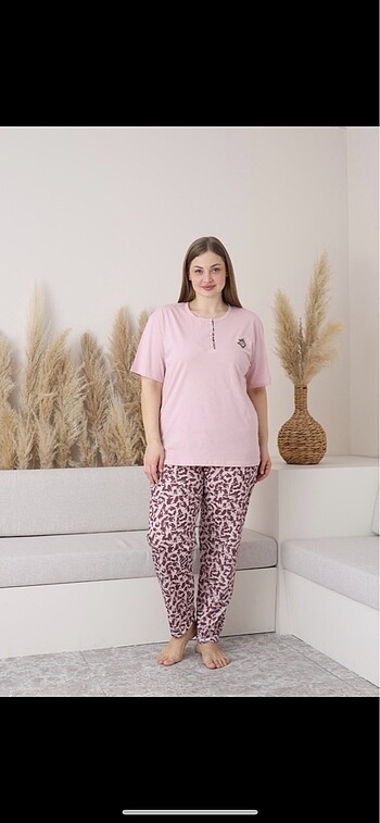 Büyük beden kadın pijama takımı