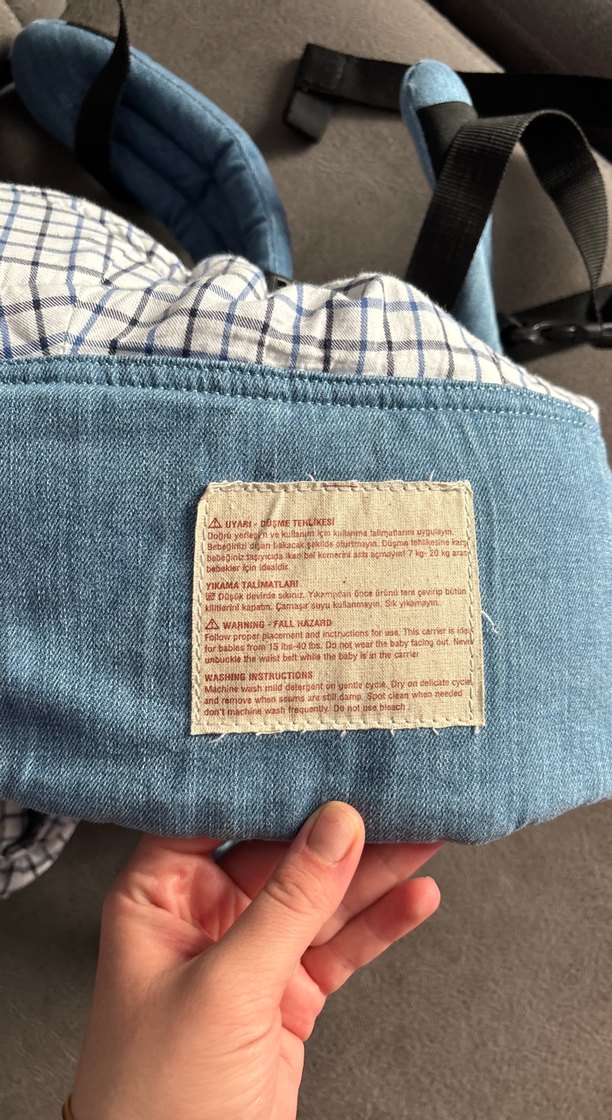 Mavi ve Gri Bebek Taşıyıcı - Görsel 3