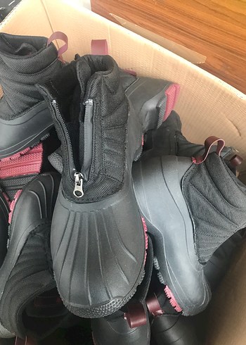 Fermuarlı Pembe-Koyu  Outdoor Botları - Görsel 2