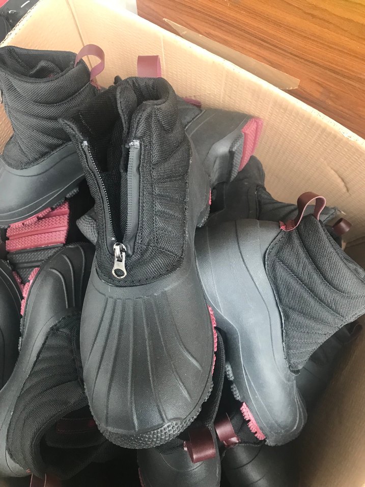 Fermuarlı Pembe-Koyu  Outdoor Botları - Görsel 2