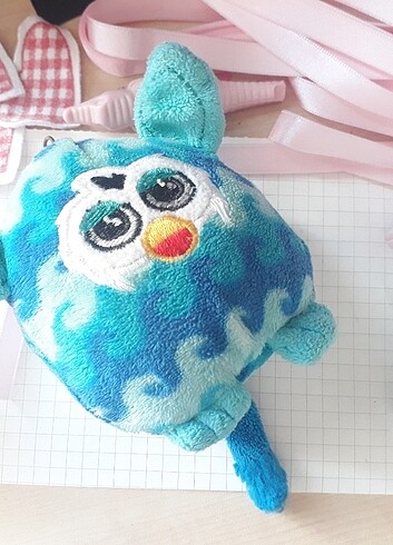  Furby blue keychain